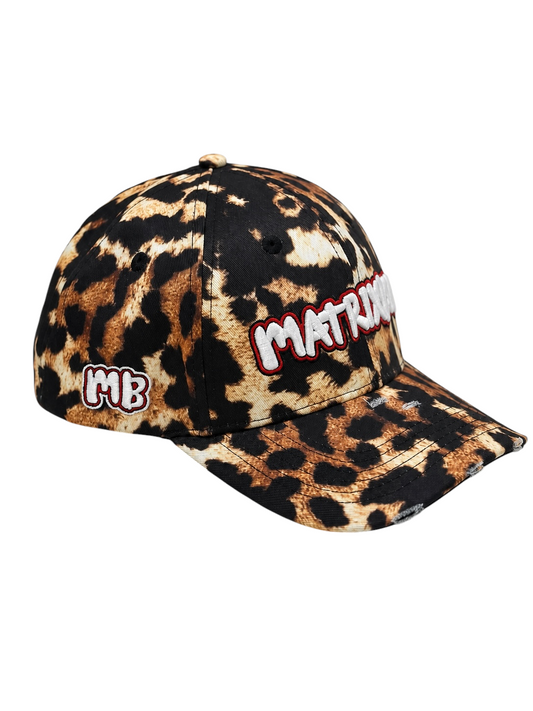 LEOPARD PRINT SNAPBACK HAT